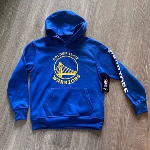 Youth Golden State Warriors Outerstuff Pullover Hoodie - size 10/12 - NWT